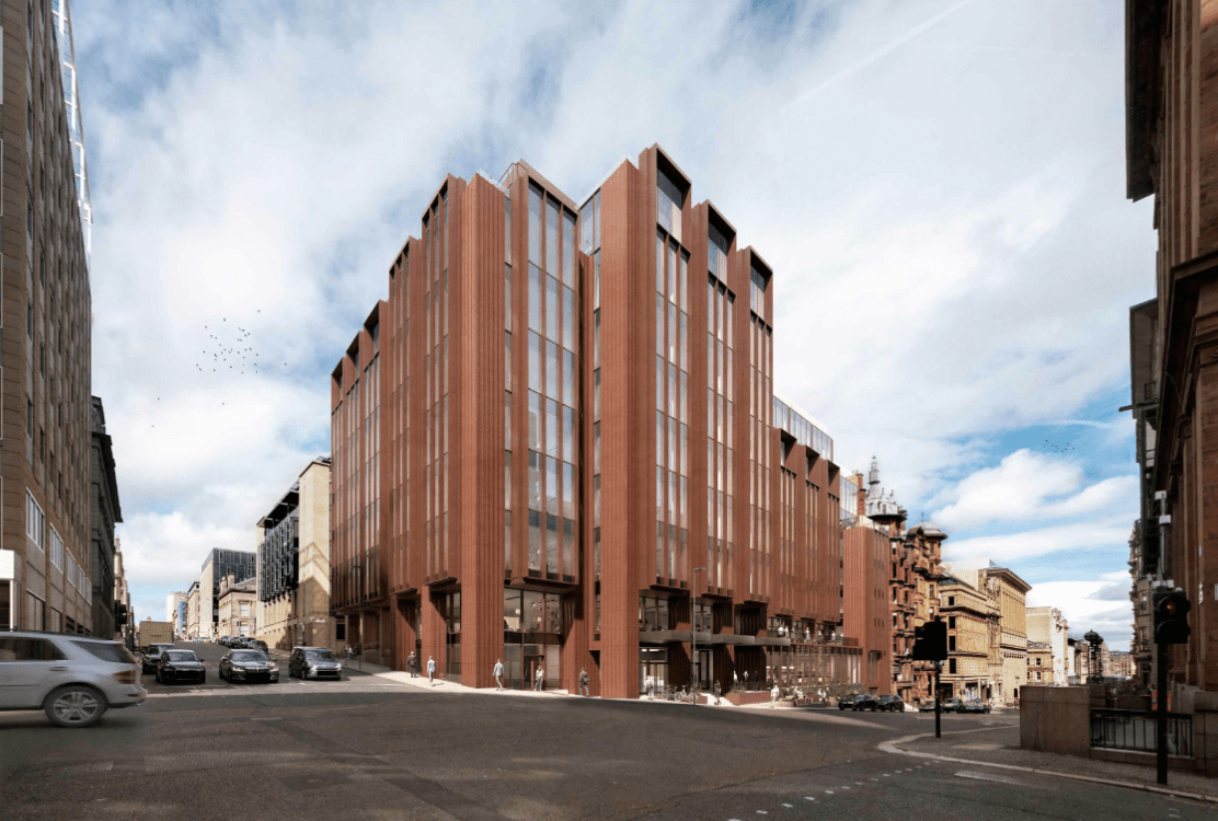 Plans lodged to increased height of 150 St Vincent Street Scottish